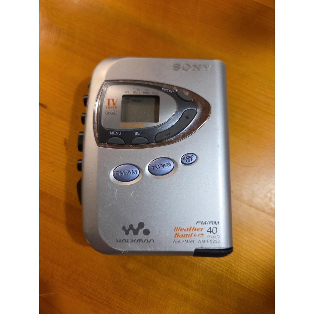 Sony Walkman WM-FX290 Portable Cassette Player FM AM TV Weather Band